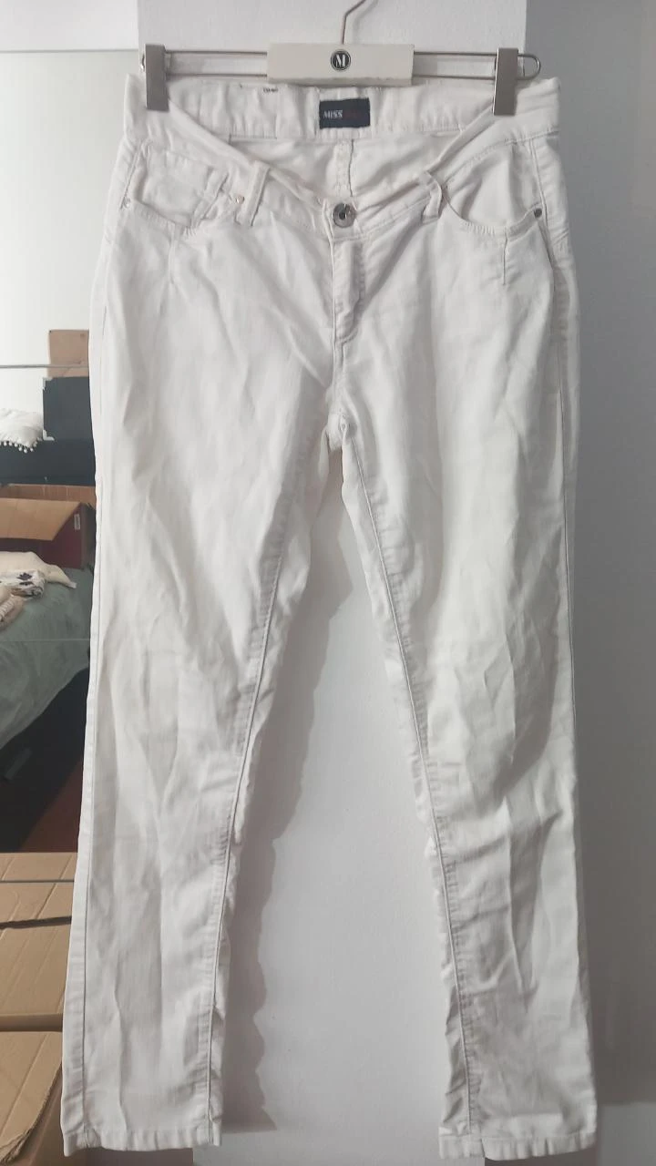 Jean blanc élastique Miss Sixty - Taille M/38 | Calças brancas de ganga elástica